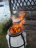 Приготовление шашлыка в тандыре