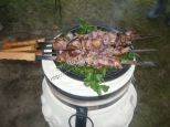 Приготовление шашлыка в тандыре